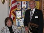PDG and past Percy Hodgson recipient Terri Fitch with our own Orren Robbins